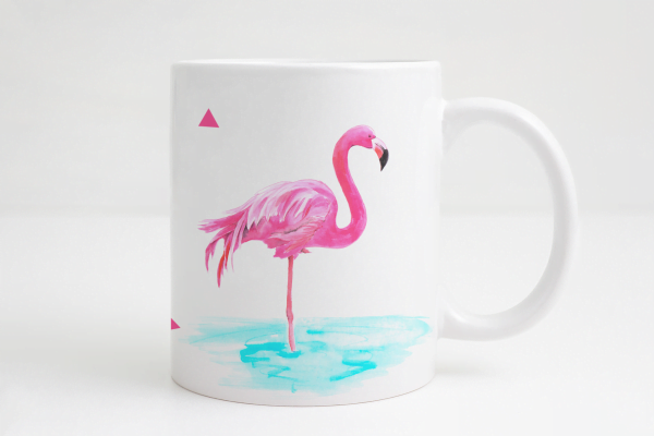 flamingo tasse