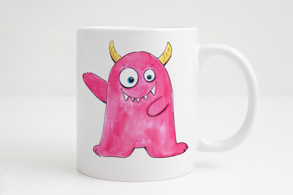 monster tasse pink geschenk